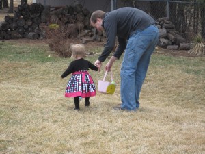 Uncle Jeff was so fun to watch helping Kamea