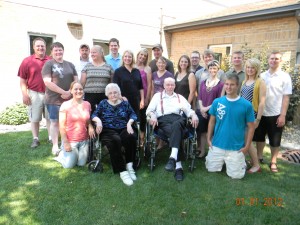 Grandpa and Grandpa and the Grandkids this past summer