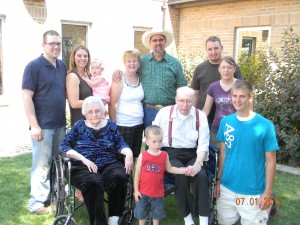 My family with Grandpa and Grandma